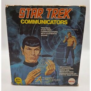 Vintage 1974 Mego Star Trek Communicators Set with Box
